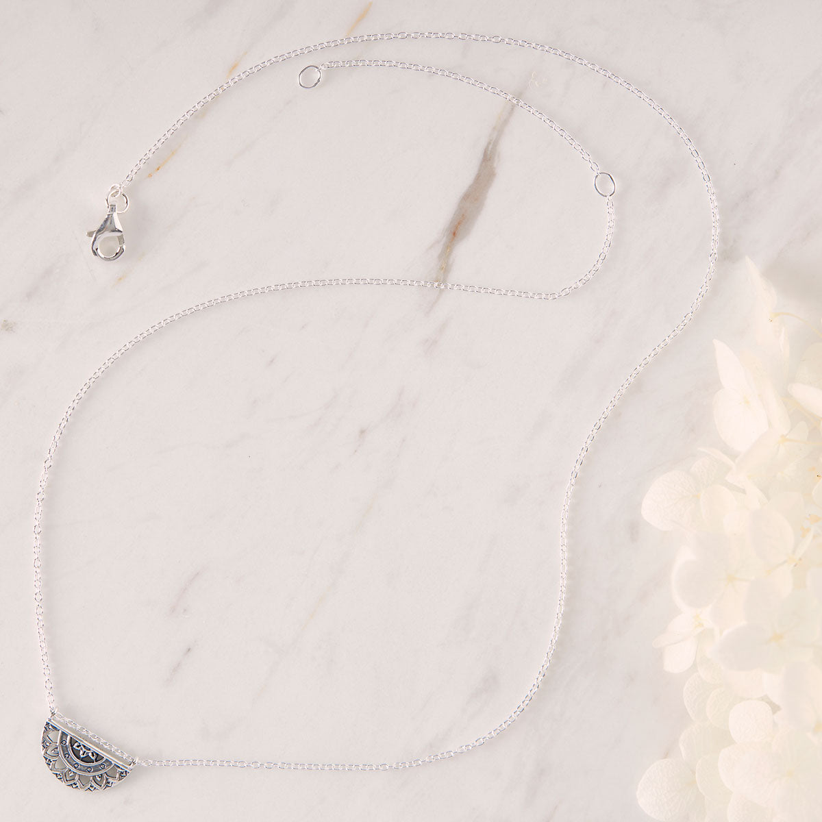 Dainty Mandala Necklace for Women - Elegant Boho Pendant Jewelry - Perfect for Yoga, Meditation & Spiritual Gifts
