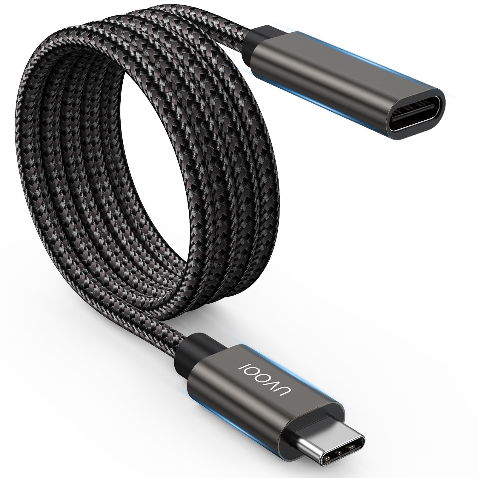 3.3FT USB C Extension Cable - USB 3.2 Gen 2 Male to Female Extender (10Gbps/100W Fast Charging) for iPhone 16/15, MacBook, iPad, Dell XPS - Perfect for Home Office, Gaming & Travel Charging
