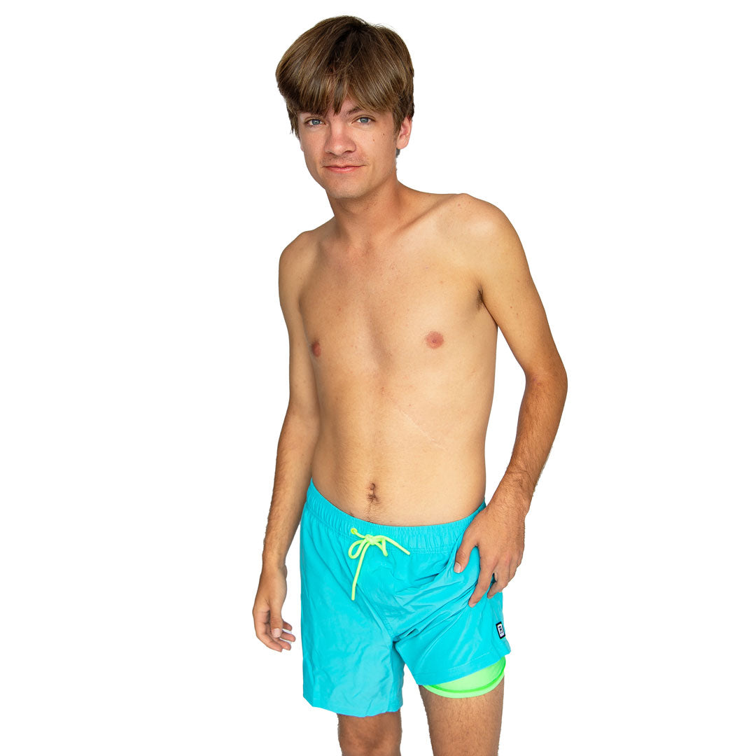 Reef Shorts for Men - Quick-Dry Swim Trunks with UPF 50+ Sun Protection - Perfect for Beach, Pool, and Water Sports