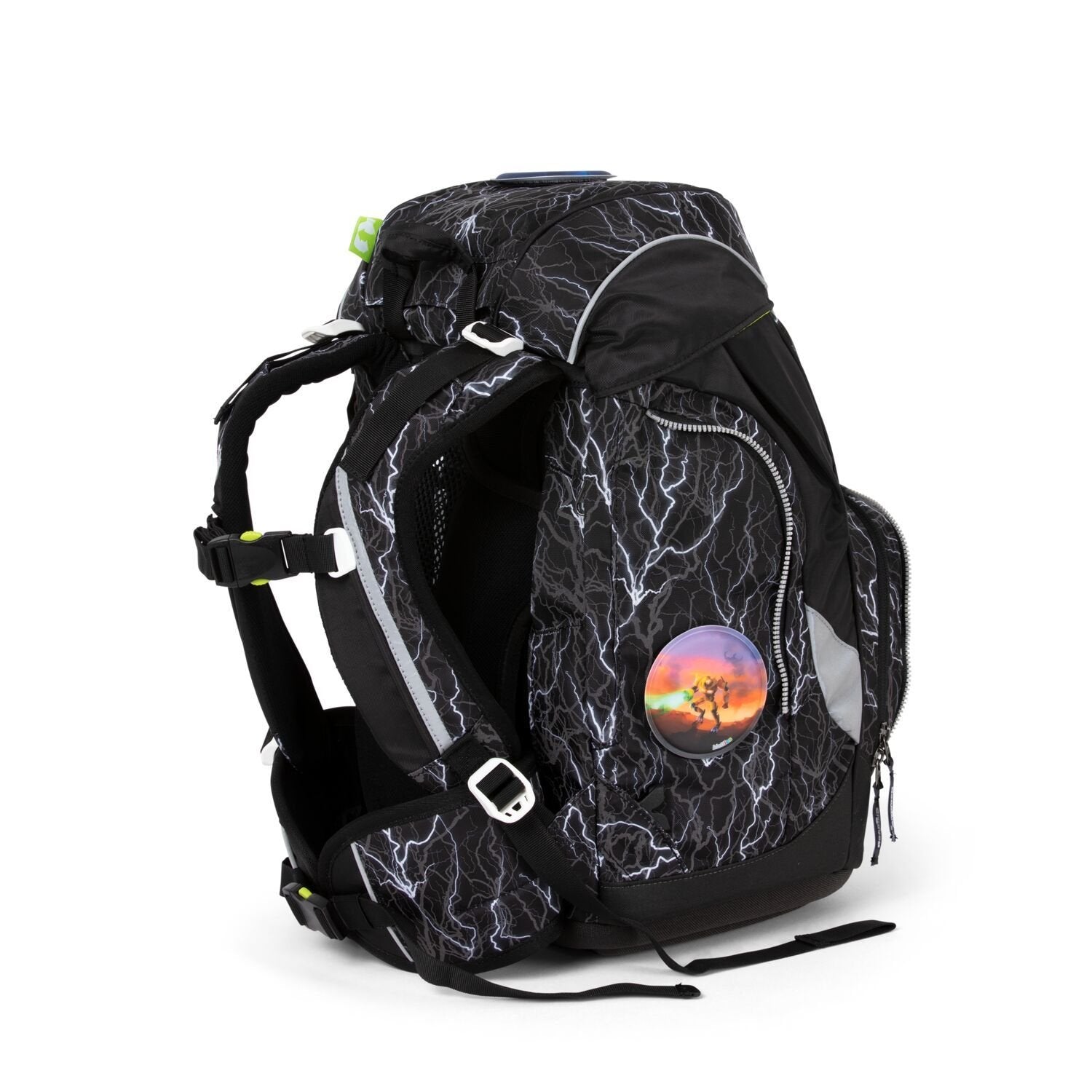 Ergobag School Backpack 6-Piece Set - SuperReflektBear Glow Edition | Lightweight Durable Kids Bookbag for Elementary Students | Perfect for School, Travel & Outdoor Adventures