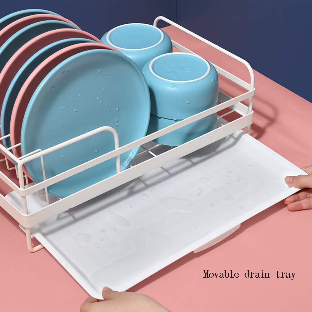 Nordic Dish Drying Rack - Kitchen Storage Organizer for Plates, Bowls & Utensils | Space-Saving Drain Rack for Countertop | Perfect for Small Kitchens & Dish Organization