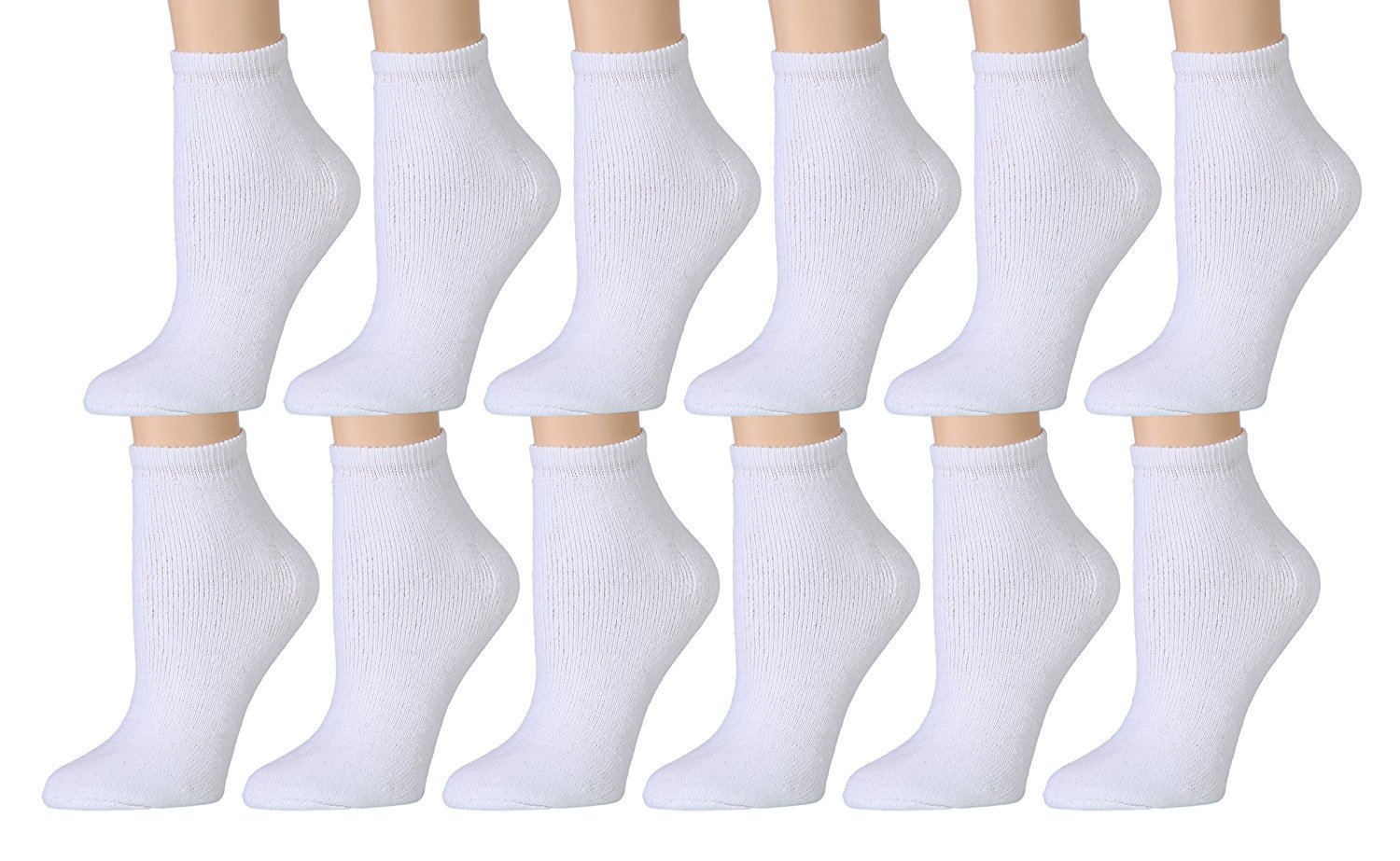 Yacht & Smith 12 Pairs Kids Low Cut Cotton Socks - No Show Ankle Socks for Boys & Girls - Soft Breathable Everyday Socks for School, Sports & Playtime