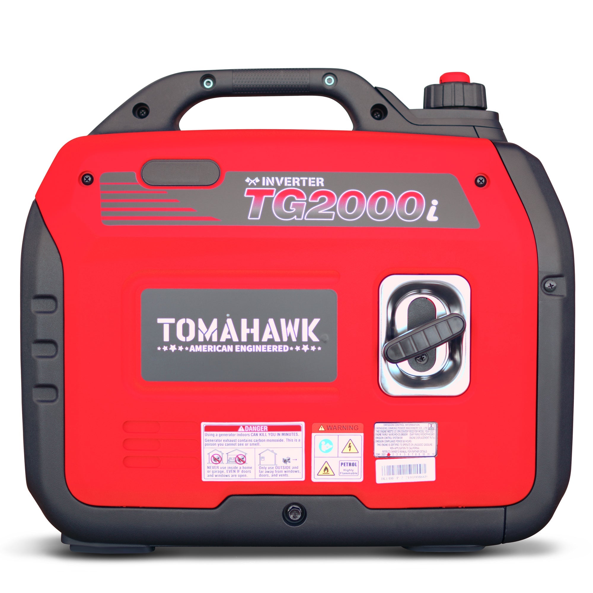 2000W Super Quiet Portable Inverter Generator - Gas Powered for Camping, RV, Outdoor & Emergency Backup Power