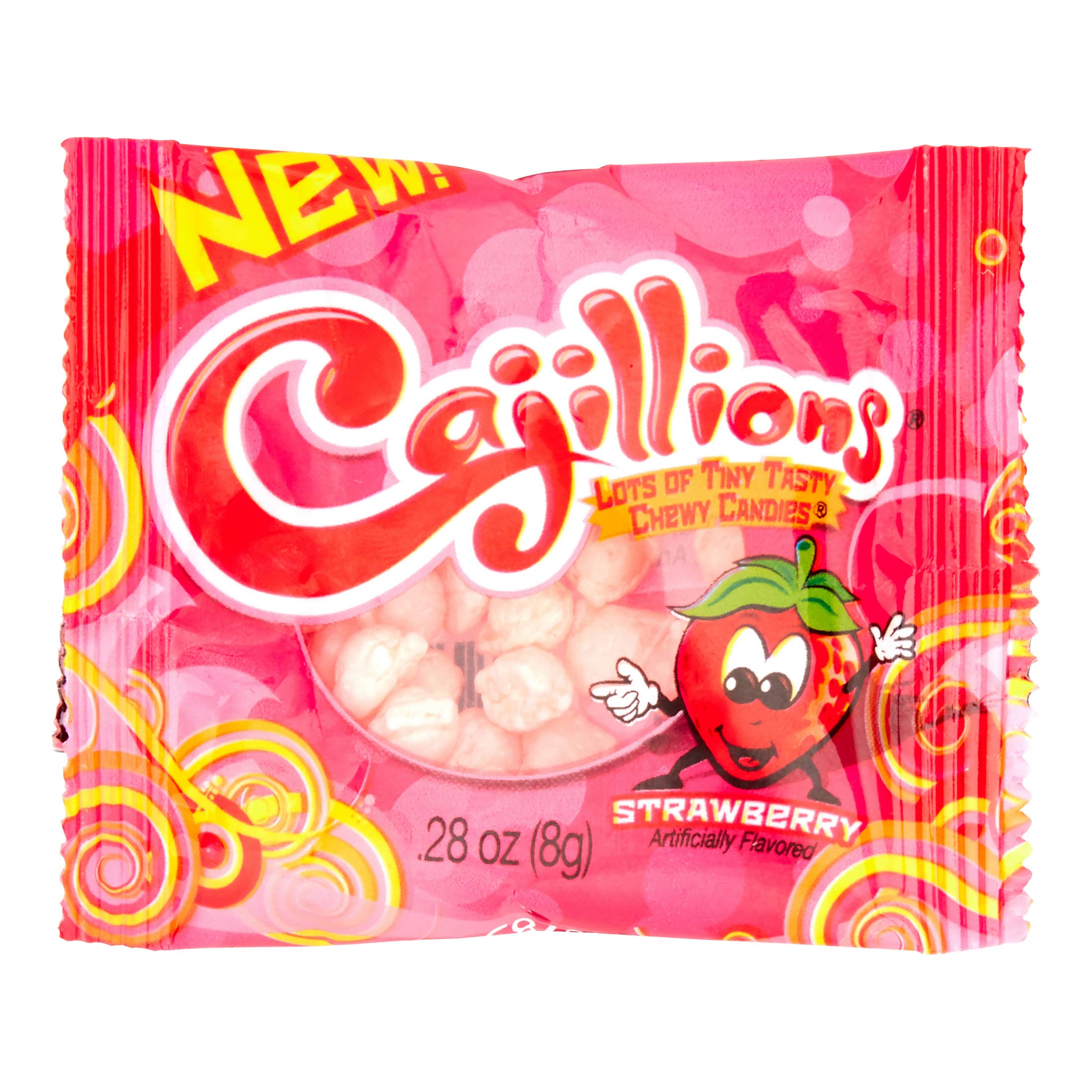Buy Cajillions Strawberry Changemaker Chewy Candy - 0.28oz (120 Count Bulk Pack) | Fun Bulk Candy for Parties, Events & Fundraisers