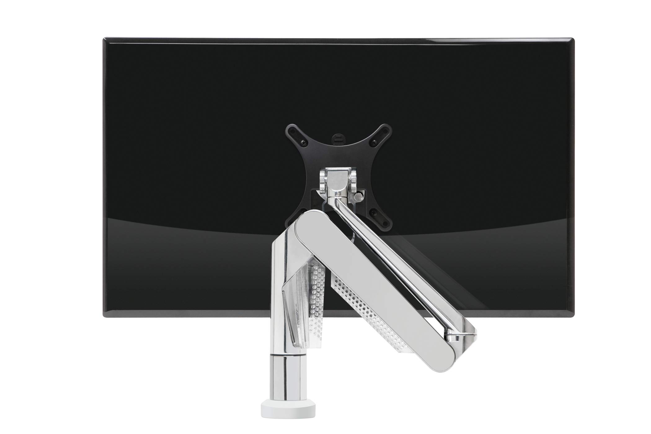 EVO II Premium Monitor Arm - Heavy Duty Adjustable Desk Mount for Single Screen, Black - Perfect for Home Office, Gaming & Workspace Setup