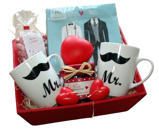 King & King Gift Basket - Unique Gay Wedding Gift for Men | Same-Sex Couple Wedding Present | LGBTQ+ Engagement Gift for Him | Thoughtful Gift for Gay Marriage - Perfect for Anniversaries, Proposals & Celebrations