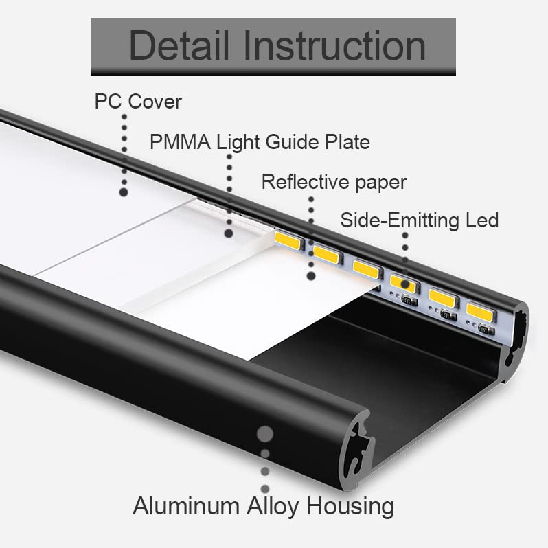 12 Inch Magnetic Under Cabinet Lights - Rechargeable Motion Activated Stick-on LED Closet Lighting for Kitchen, Hallway, Stairs & Car | Perfect for Dark Spaces & Nighttime Safety