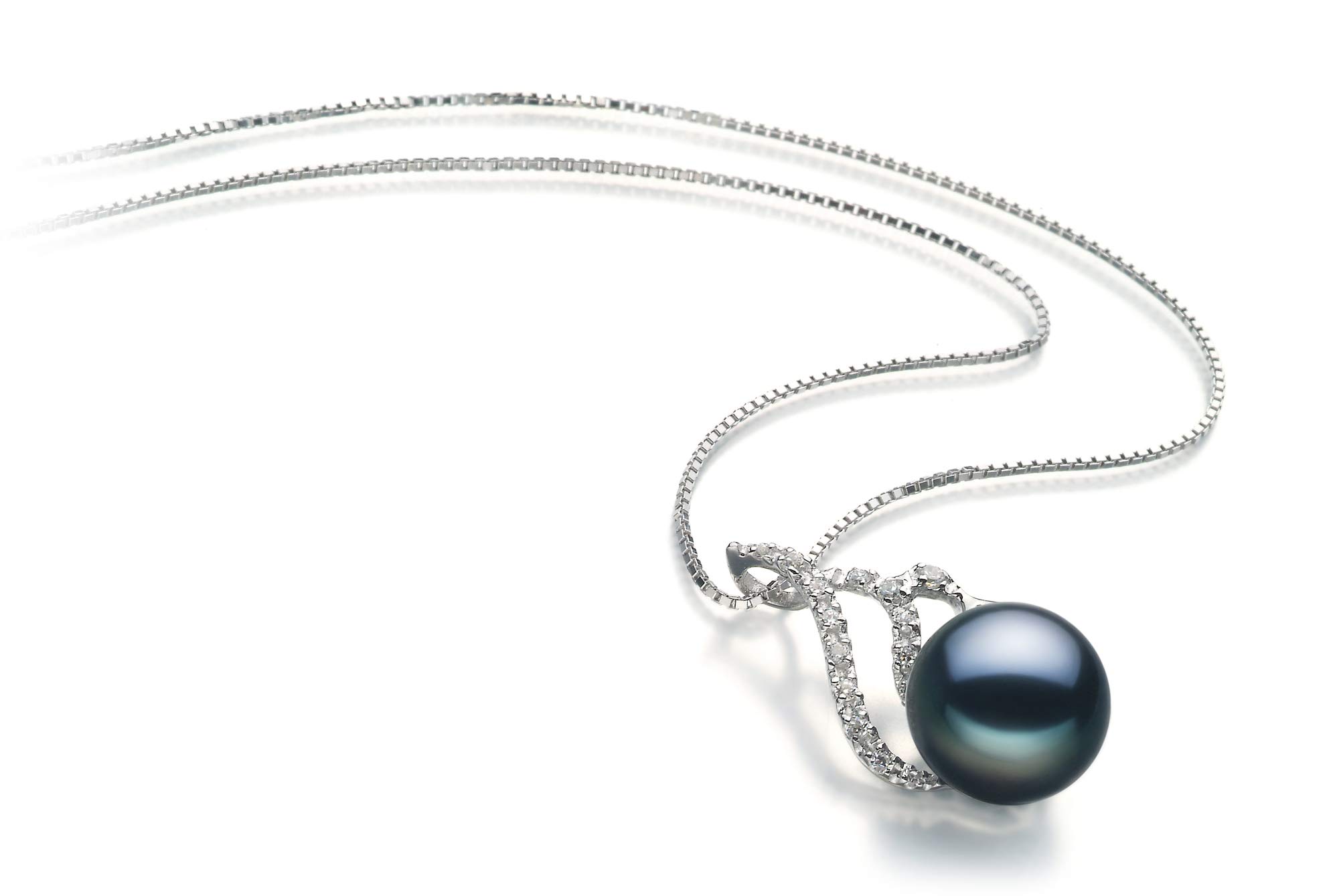 12-13mm AA Quality Freshwater Cultured Pearl Pendant Necklace for Women - 925 Sterling Silver Jewelry by Tracy Black | Elegant Gift for Anniversary, Birthday & Special Occasions