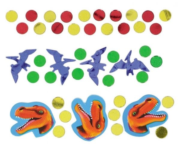 Prehistoric Dinosaurs Paper & Foil Confetti for Party Decorations, Baby Showers, Birthday Celebrations & Themed Events