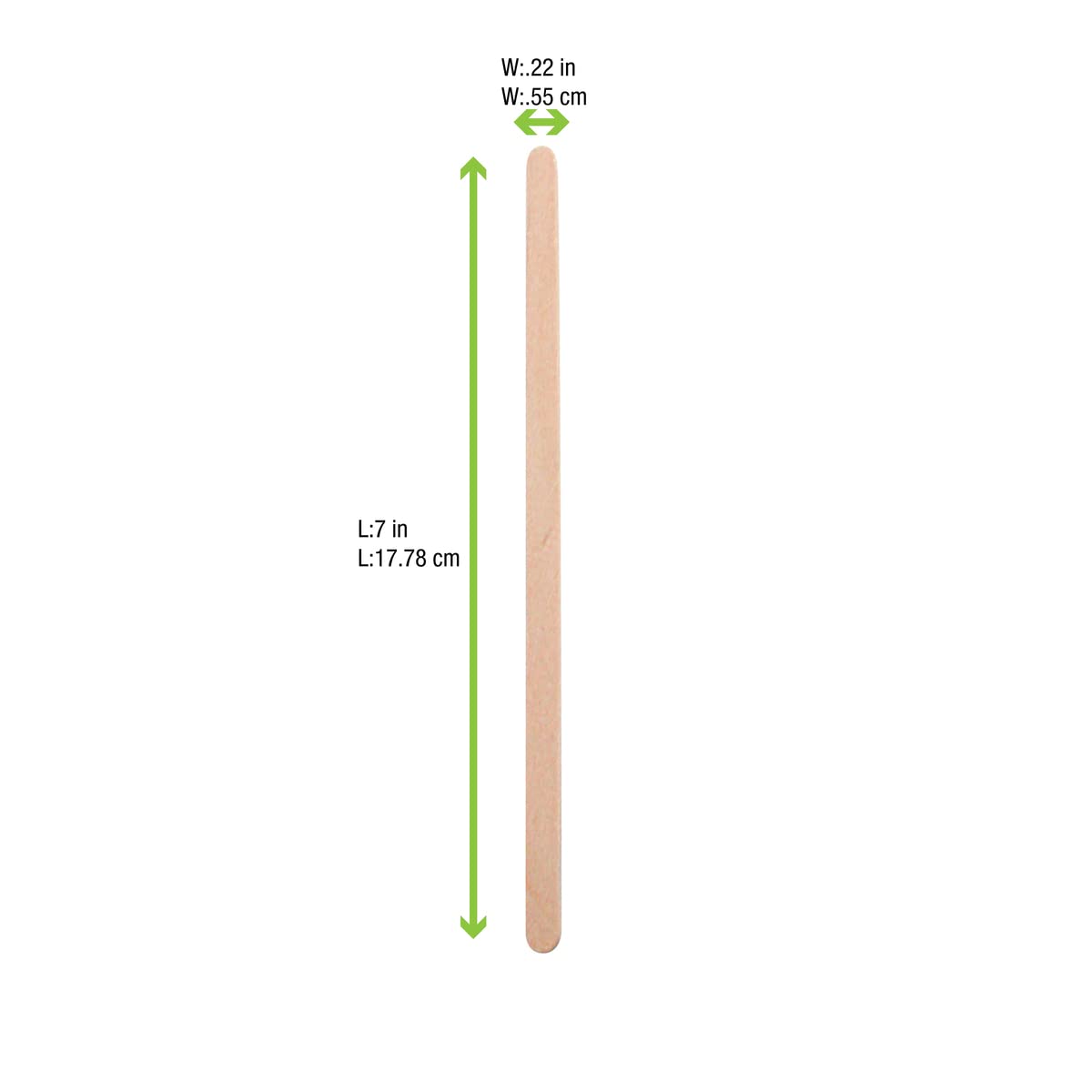 Premium Wooden Coffee Stir Sticks - Bulk Pack of 10,000 - 7.1