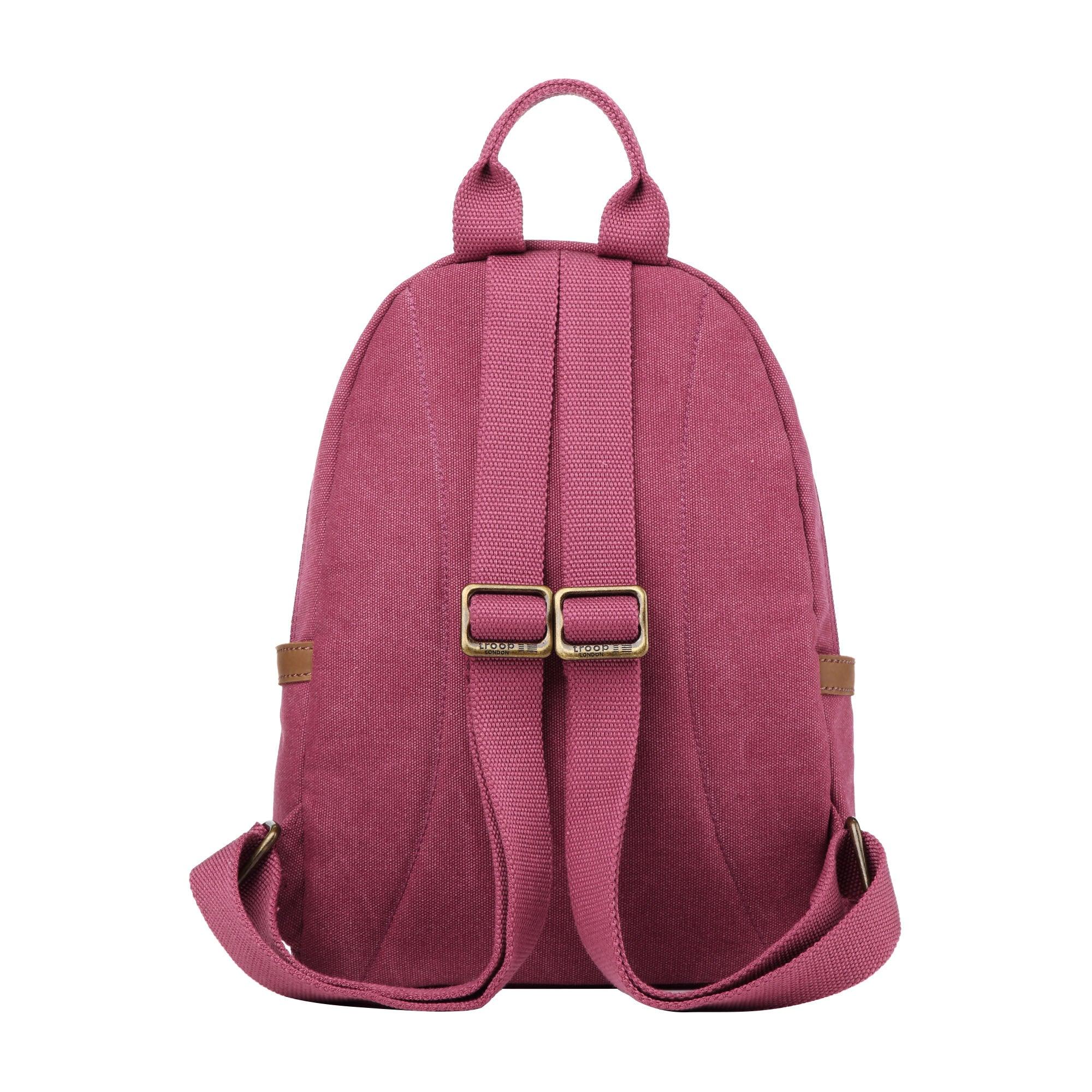 TRP0255 Troop London Classic Canvas Backpack Small - Durable School & Travel Backpack for Men & Women - Perfect for College, Commuting & Outdoor Adventures