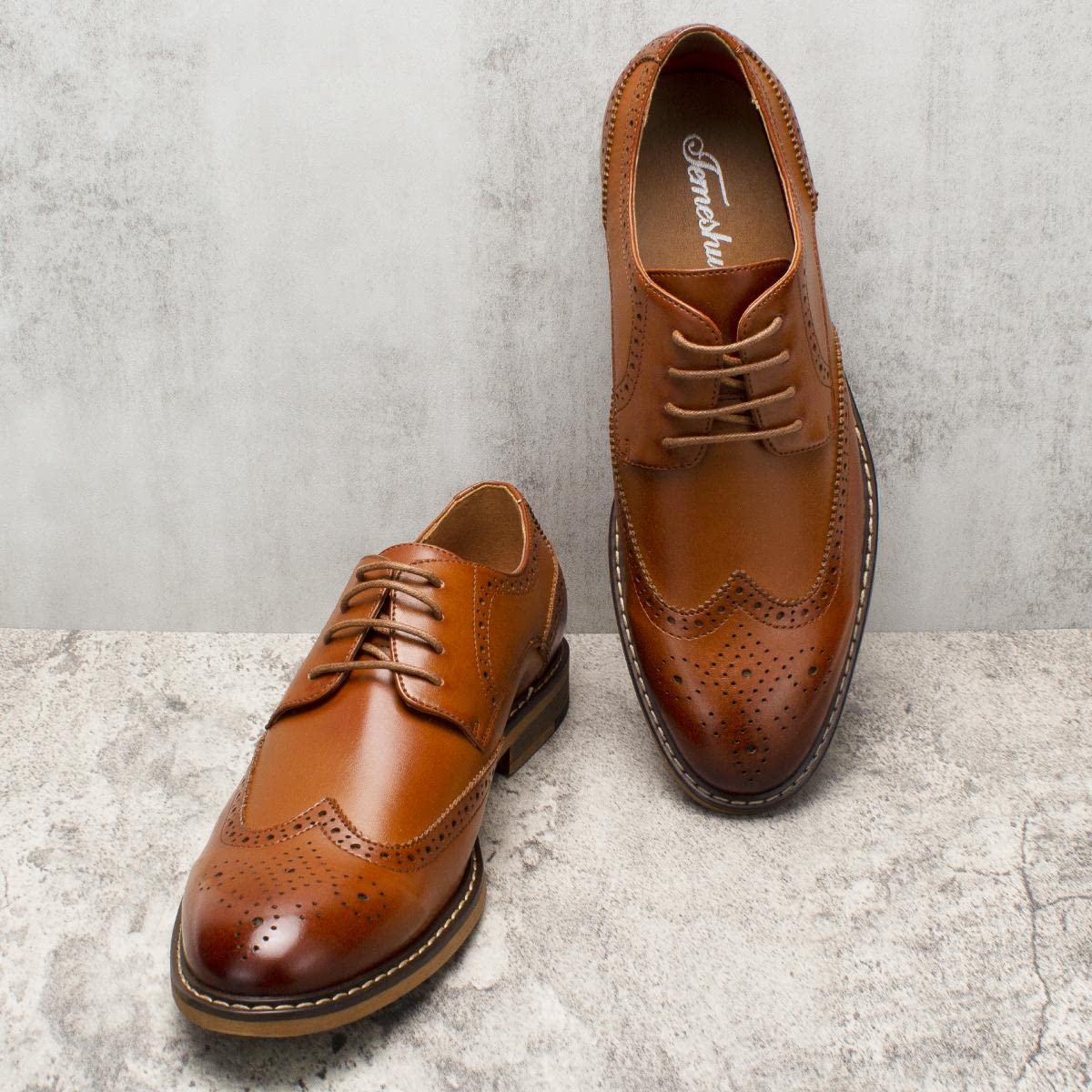 Premium Men's Dress Shoes - Comfortable Oxford Business Formal Shoes for Office, Wedding & Special Occasions