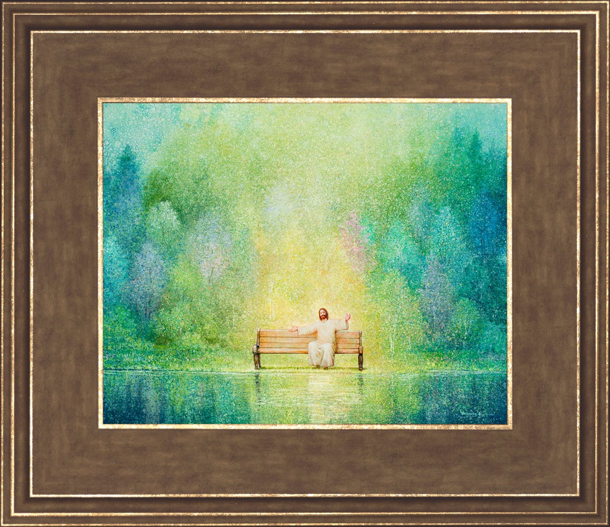 Come Unto Me and I Will Give You Rest - Inspirational Christian Wall Art for Home Decor & Church - Perfect for Bedroom, Living Room & Office