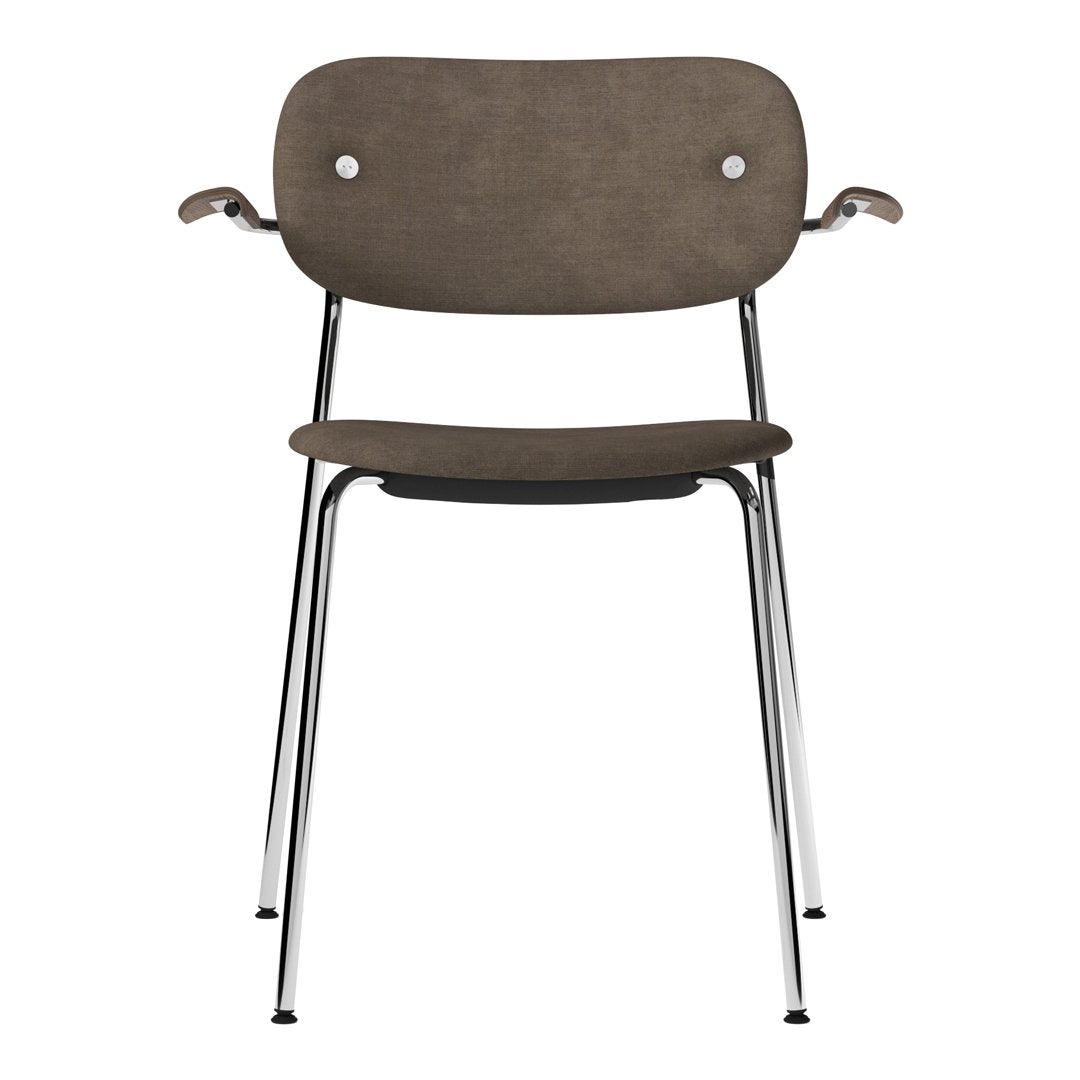 Co Dining Chair with Armrests - Fully Upholstered Modern Dining Chair for Kitchen, Dining Room & Breakfast Nook - Comfortable & Stylish Seating Solution