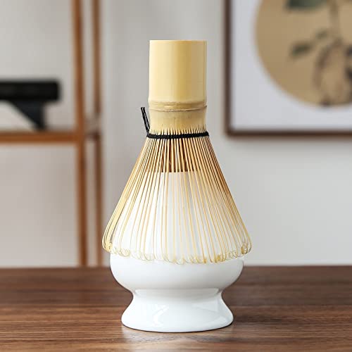 Premium 4-Piece Matcha Tea Set - Ceramic Matcha Bowl, Bamboo Whisk, Tea Scoop & Brush - Perfect for Japanese Tea Ceremony, Home Brewing & Gifts - Eco-Friendly Kitchen Accessories