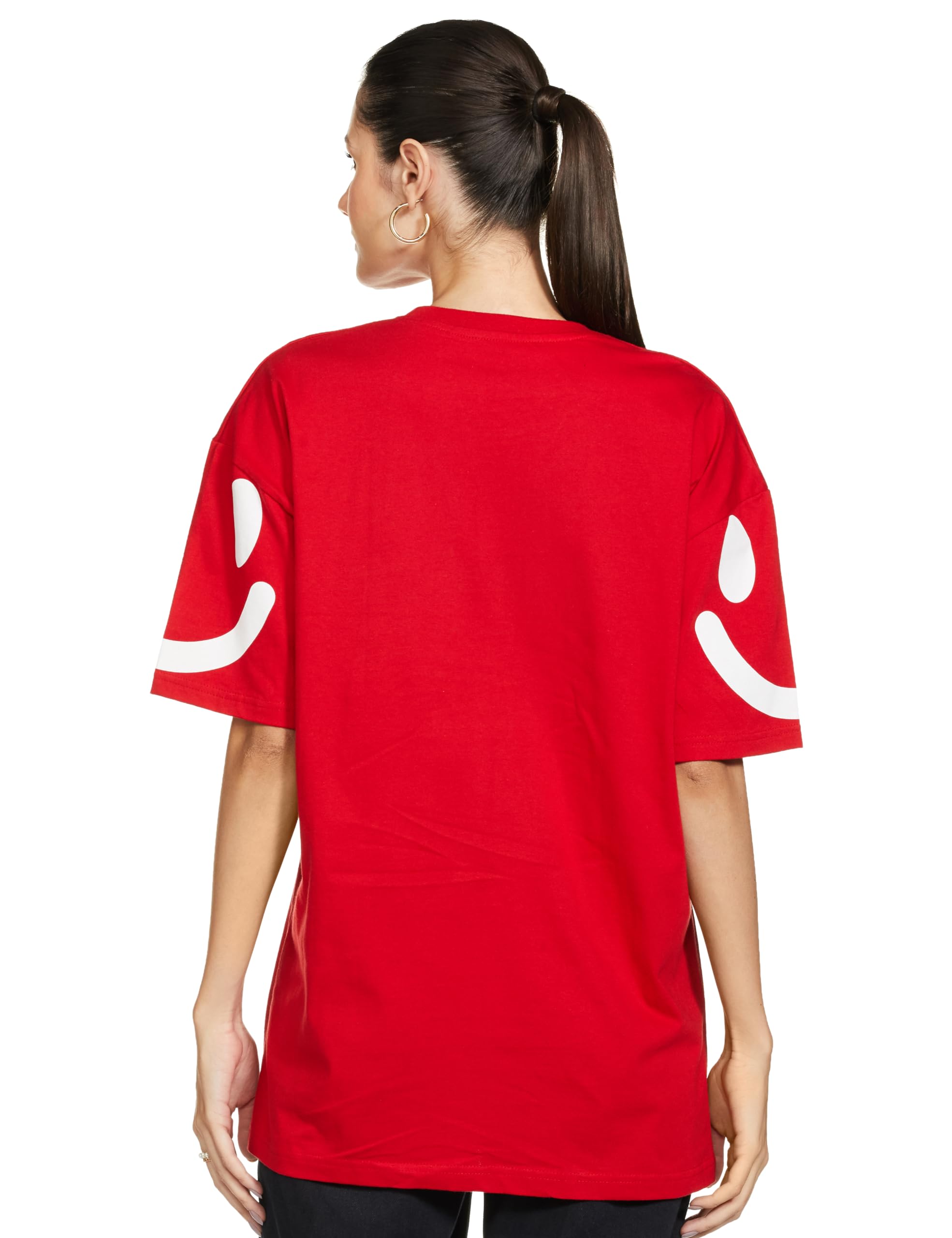 T2F Women's Oversized Fit T-Shirt - Soft Cotton Loose Casual Tee for Everyday Wear | Perfect for Lounge, Streetwear & Summer Outfits