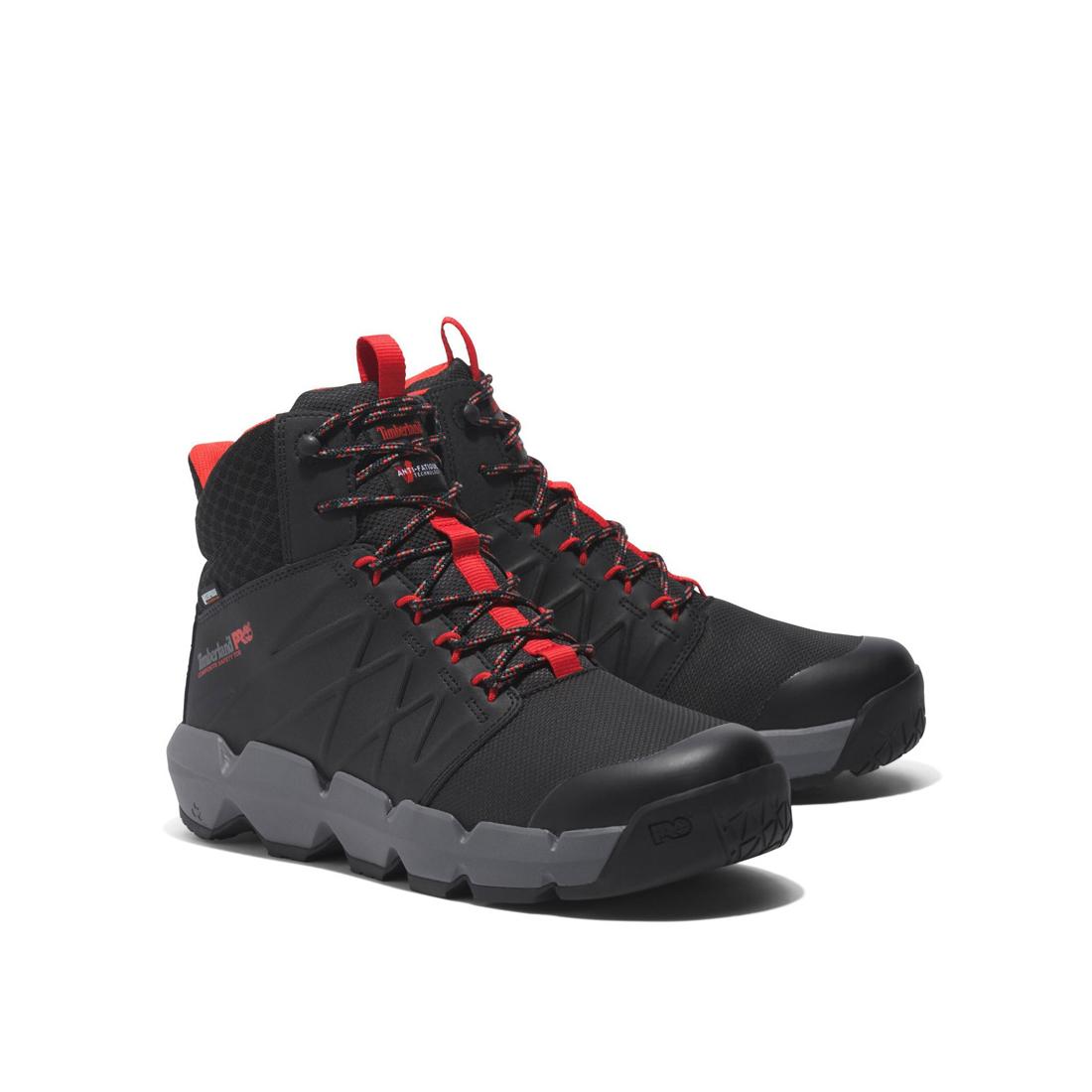 Morphix 6 Inch Composite Toe Waterproof Work Boot Black
