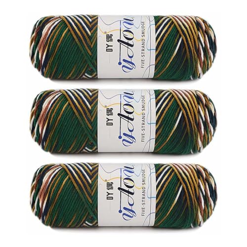 Dark Green Brown White
