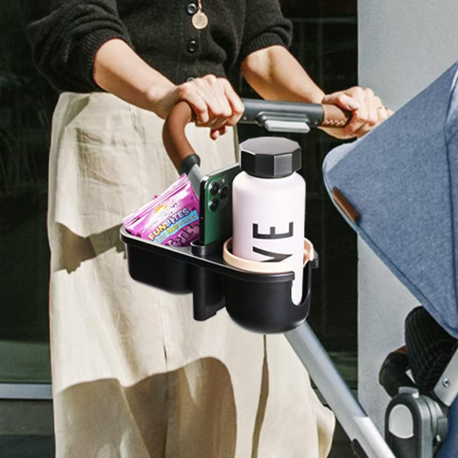 Universal Wheelchair Cup Holder - Adjustable & Sturdy Drink Holder for Wheelchairs & Strollers, Fits Most Cups & Bottles - Perfect for Outdoor Activities, Travel & Daily Use