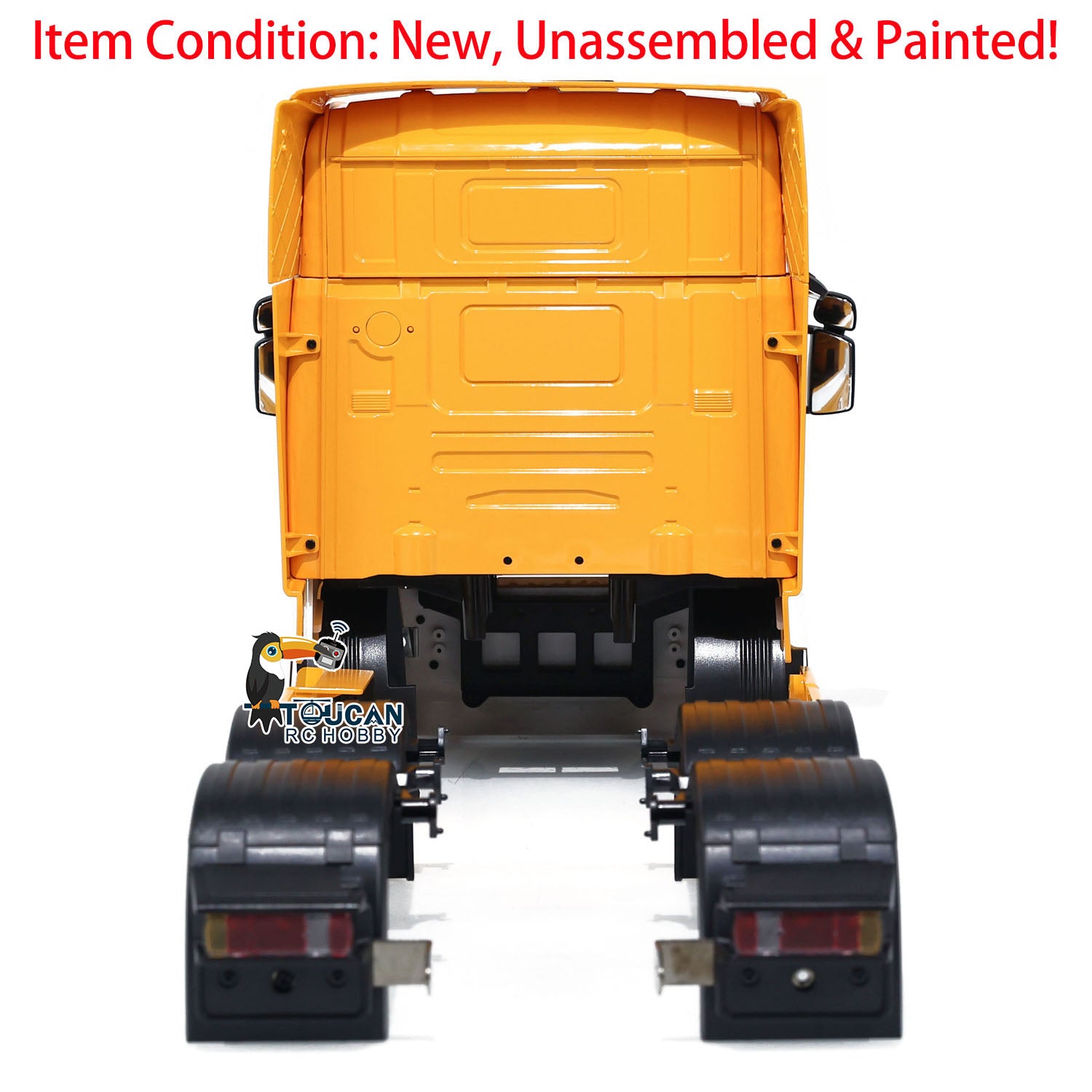 1/14 Scale R620 High Roof Plastic RC Truck Cabin Shell for 6x6 & 6x4 Remote Control Tractor - Unassembled & Painted - Perfect for RC Car Enthusiasts & DIY Model Builders