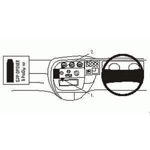 ClicOn No Holes Angled Dash Mount for Iveco Daily (2000-2005) - Secure Phone Holder for Truck Drivers | Perfect for GPS Navigation & Hands-Free Calling While Driving