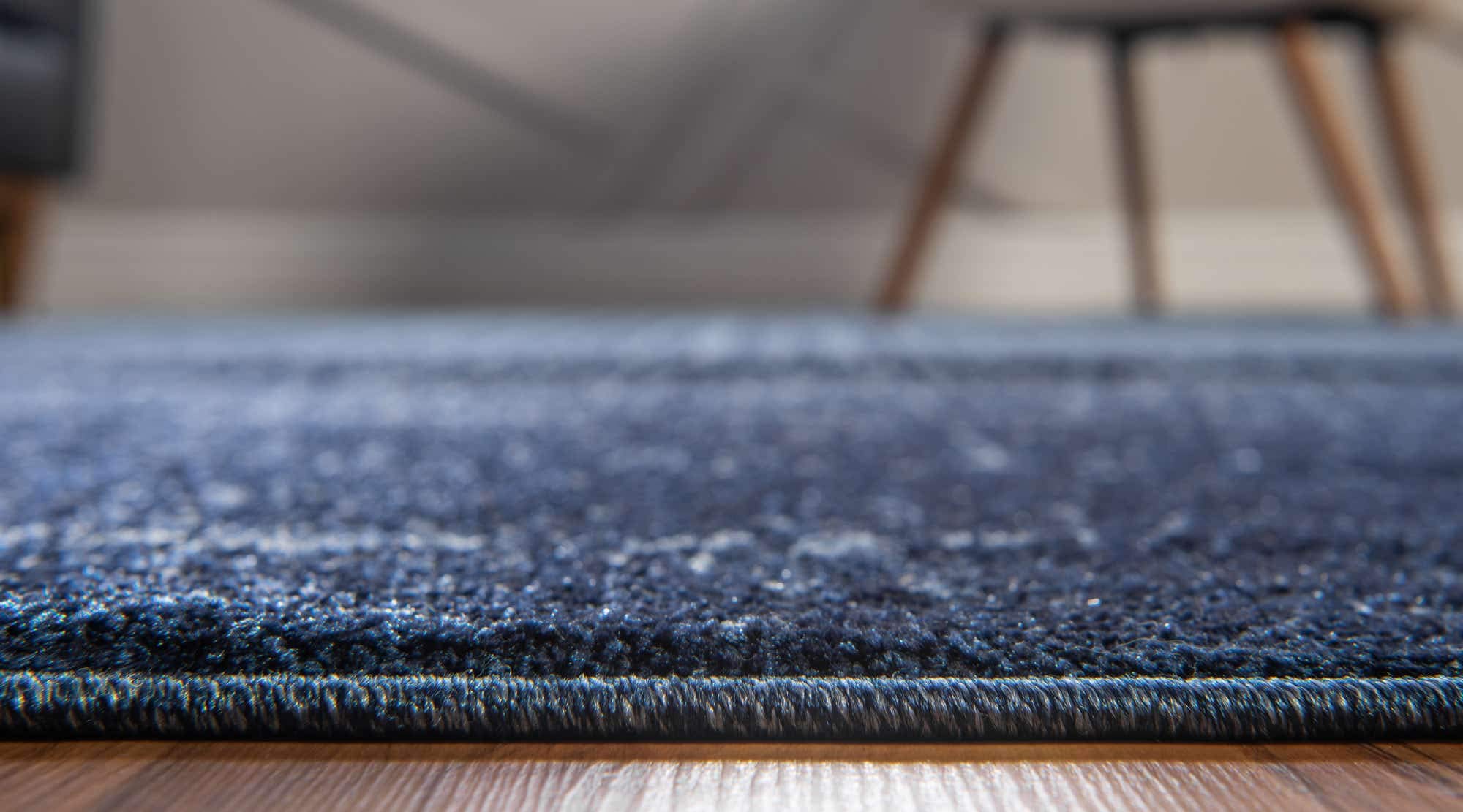 Unique Loom Del Mar Collection Jennifer Blue/Navy Blue Area Rug 10'6