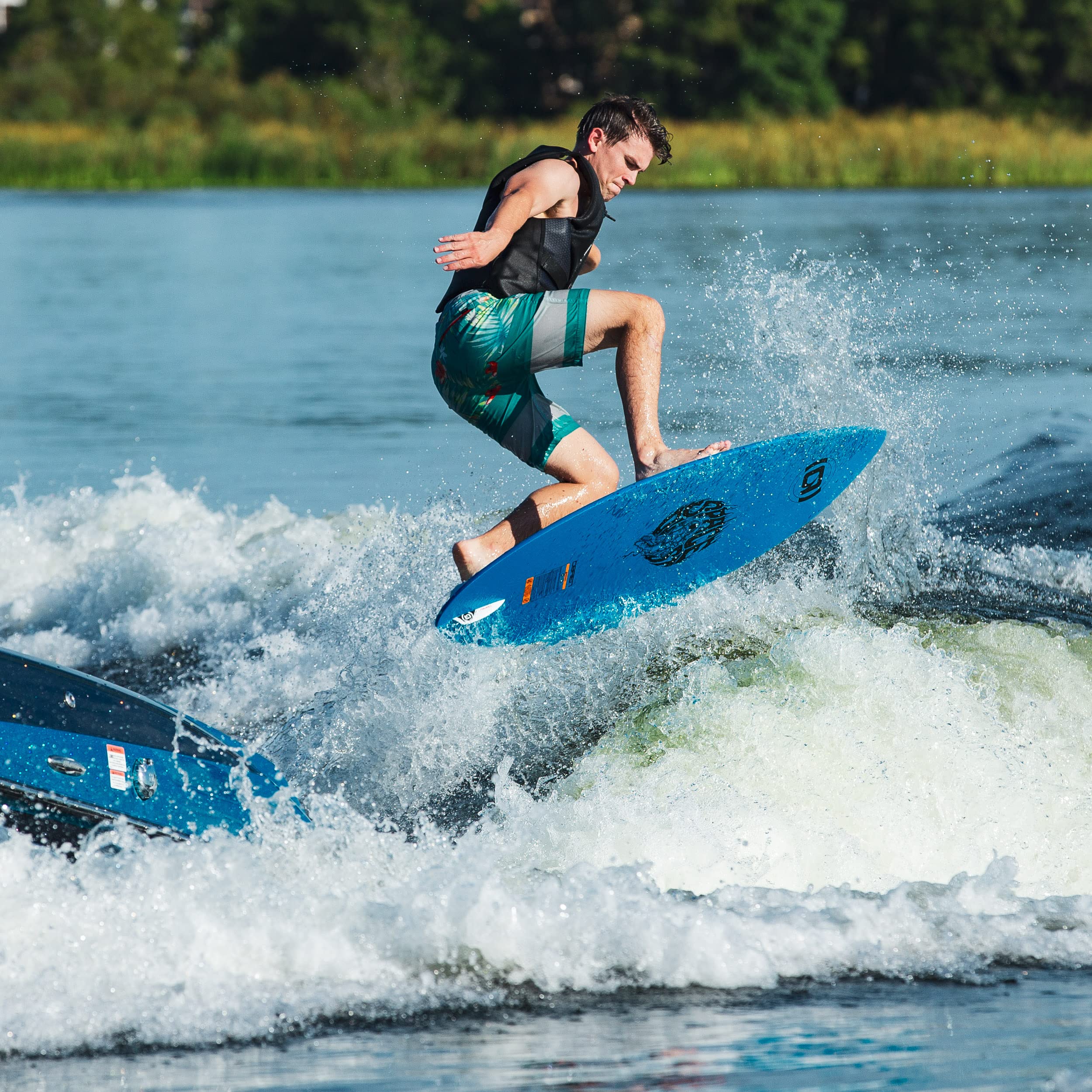 O'Brien Microdust Skim Style Wakesurf Board - Lightweight & Durable for Professional & Beginner Surfers - Perfect for Lakes, Rivers & Ocean Waves