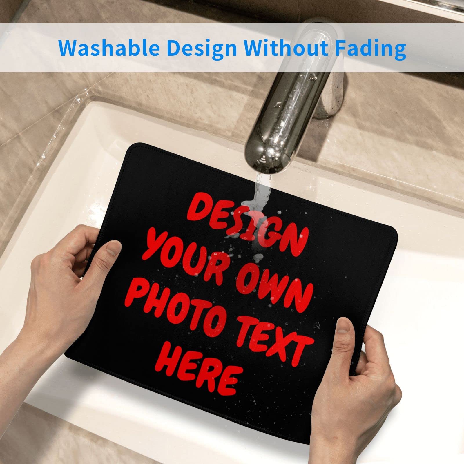 Custom Photo Mouse Pad - Personalized Mouse Mat with Your Text & Image - 12