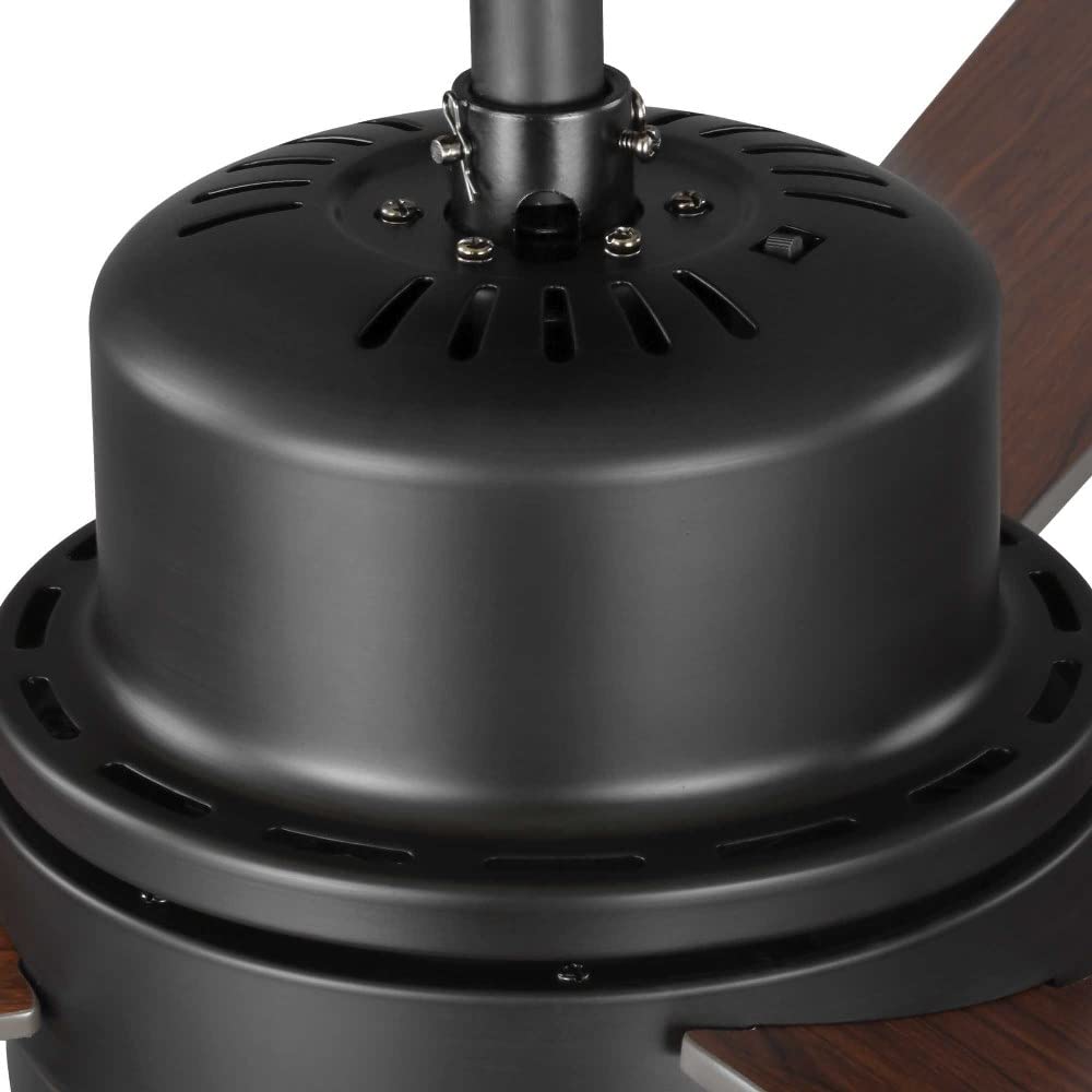 Progress Lighting Trevina II 52-Inch 3-Blade Ceiling Fan with Nickel Finish - Perfect for Living Room, Bedroom & Outdoor Spaces