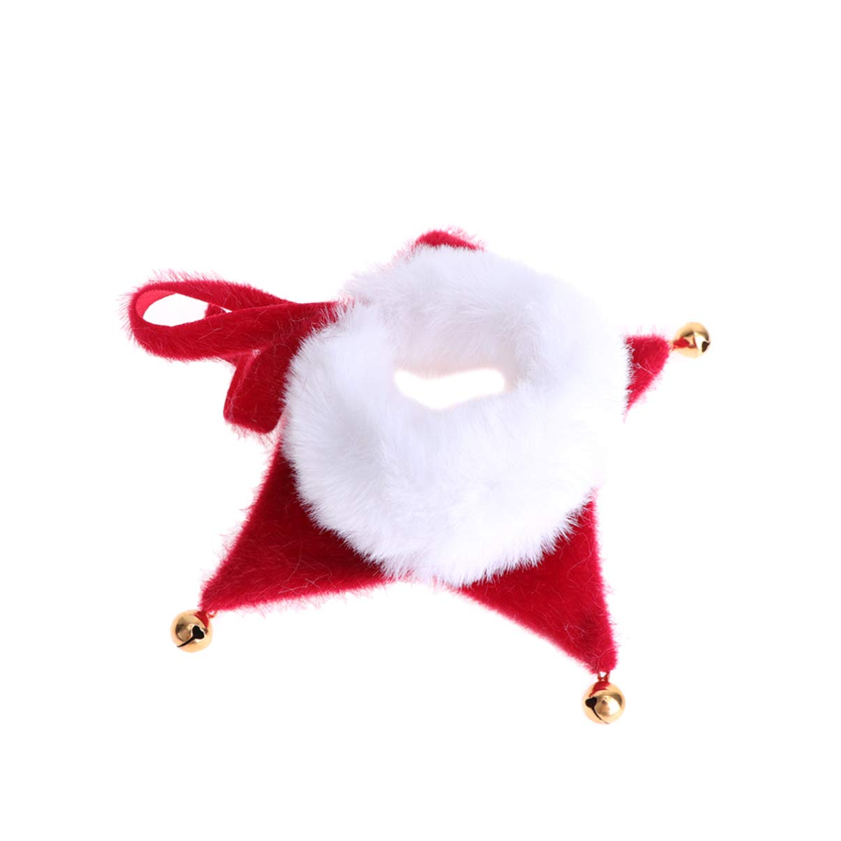 Festive Christmas Pet Scarf & Santa Hat Set - Red Dog Bandana, Cat Collar & Kitten Neckwear for Holiday Photos, Parties & Gift Giving - Xmas Pet Costume Accessories for Small Dogs & Cats