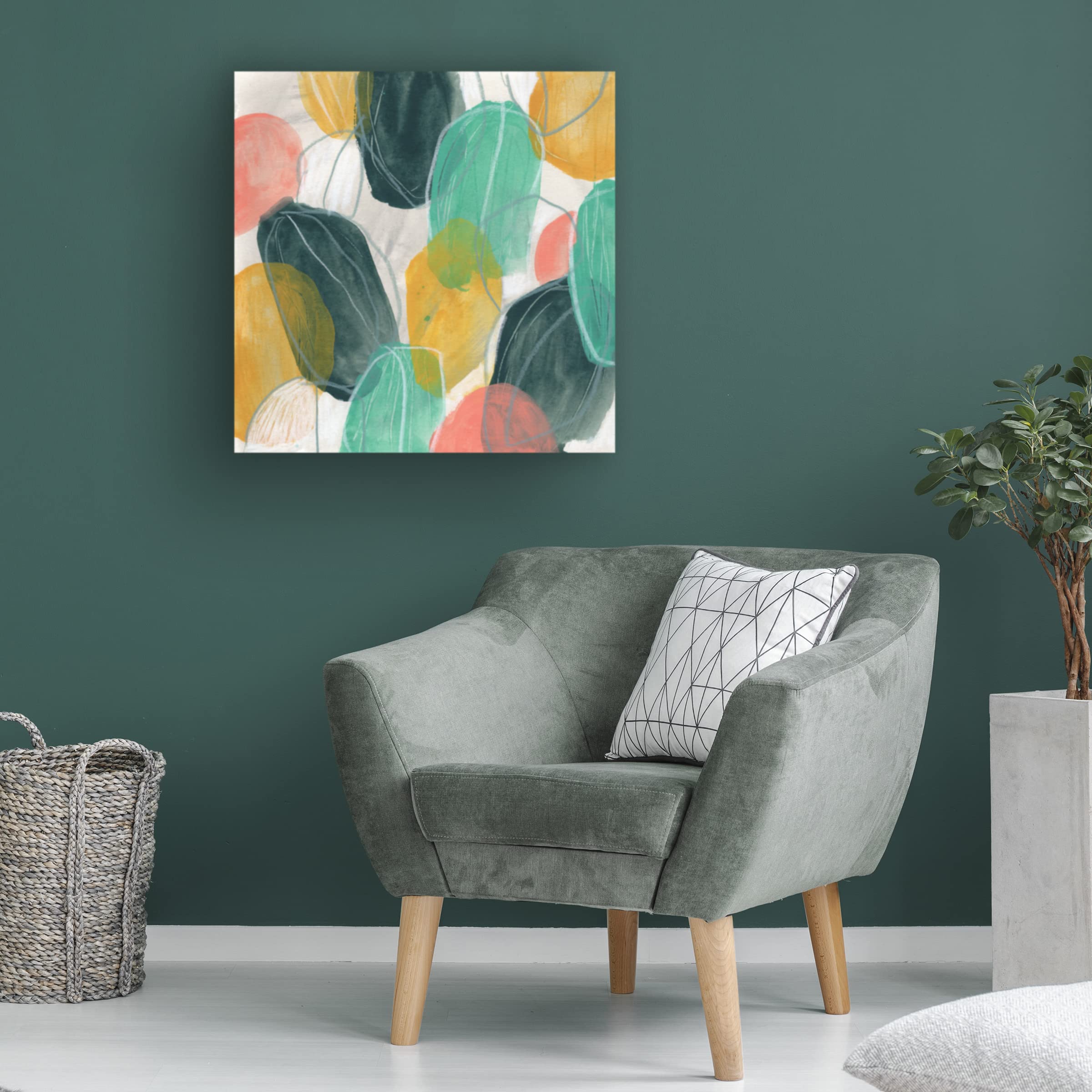 Trademark Fine Art 'Candy Lanterns II' Canvas Wall Art Print by June Erica Vess - Modern Home Decor for Living Room, Bedroom & Office