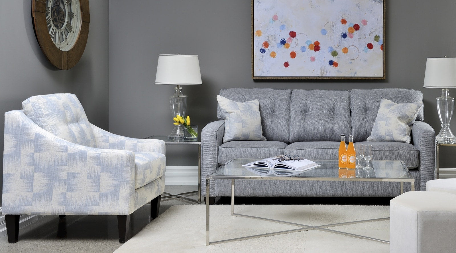 Aaron Charles Modern Slimline Sofa - Contemporary Minimalist Design for Small Spaces | Perfect for Apartments, Condos & Cozy Living Rooms