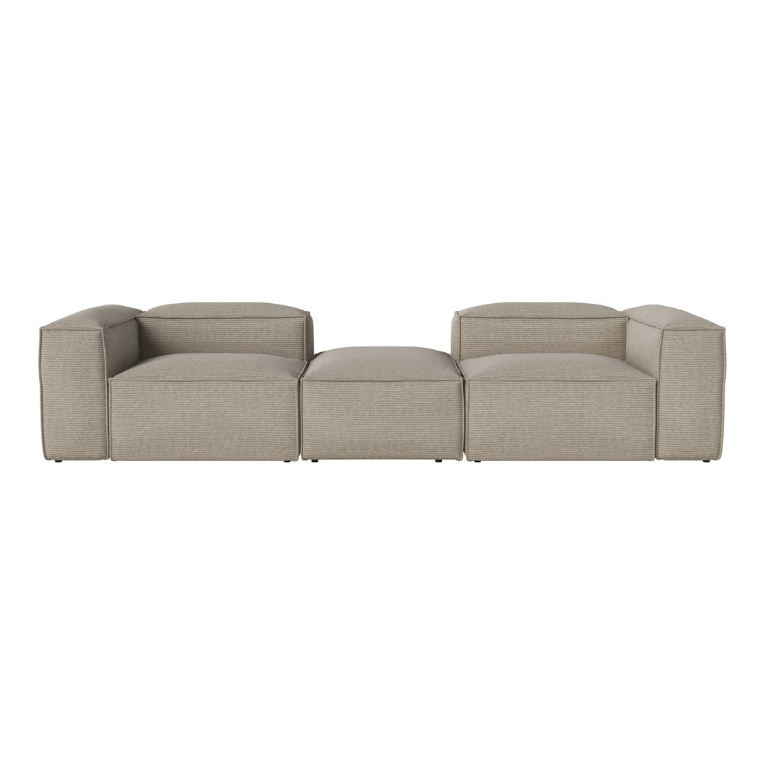 Cosima 2 Small Modular Sectional Sofa with Removable Pouf - Perfect for Small Living Rooms, Apartments & Cozy Spaces