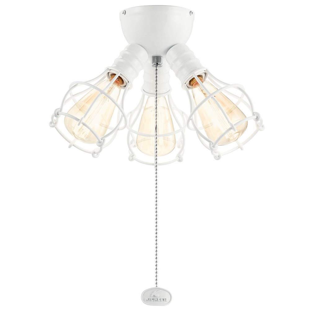 4W 3 LED Ceiling Fan Light Kit - Industrial Style - 6.75