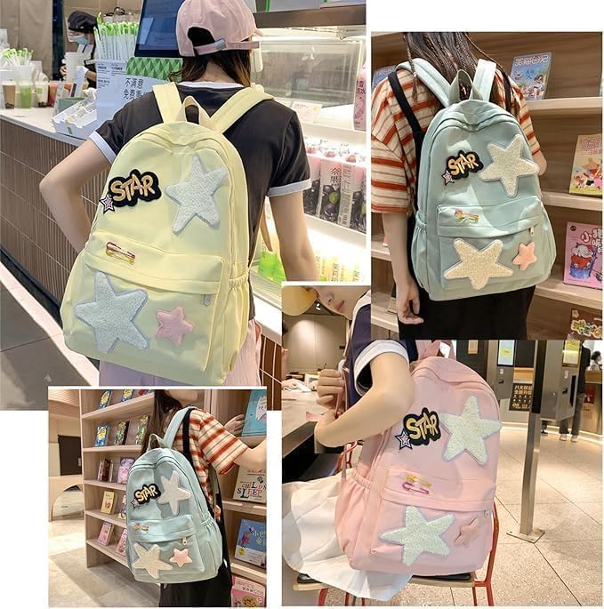Y2K Star Backpack for School & Travel | Drakonas