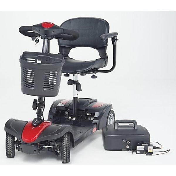 EV Rider MiniRider Lite 4 Wheel Mobility Scooter - Compact Electric Scooter for Adults & Seniors - Lightweight Foldable Travel Scooter with Long Battery Life - Perfect for Shopping, Travel & Indoor/Outdoor Use
