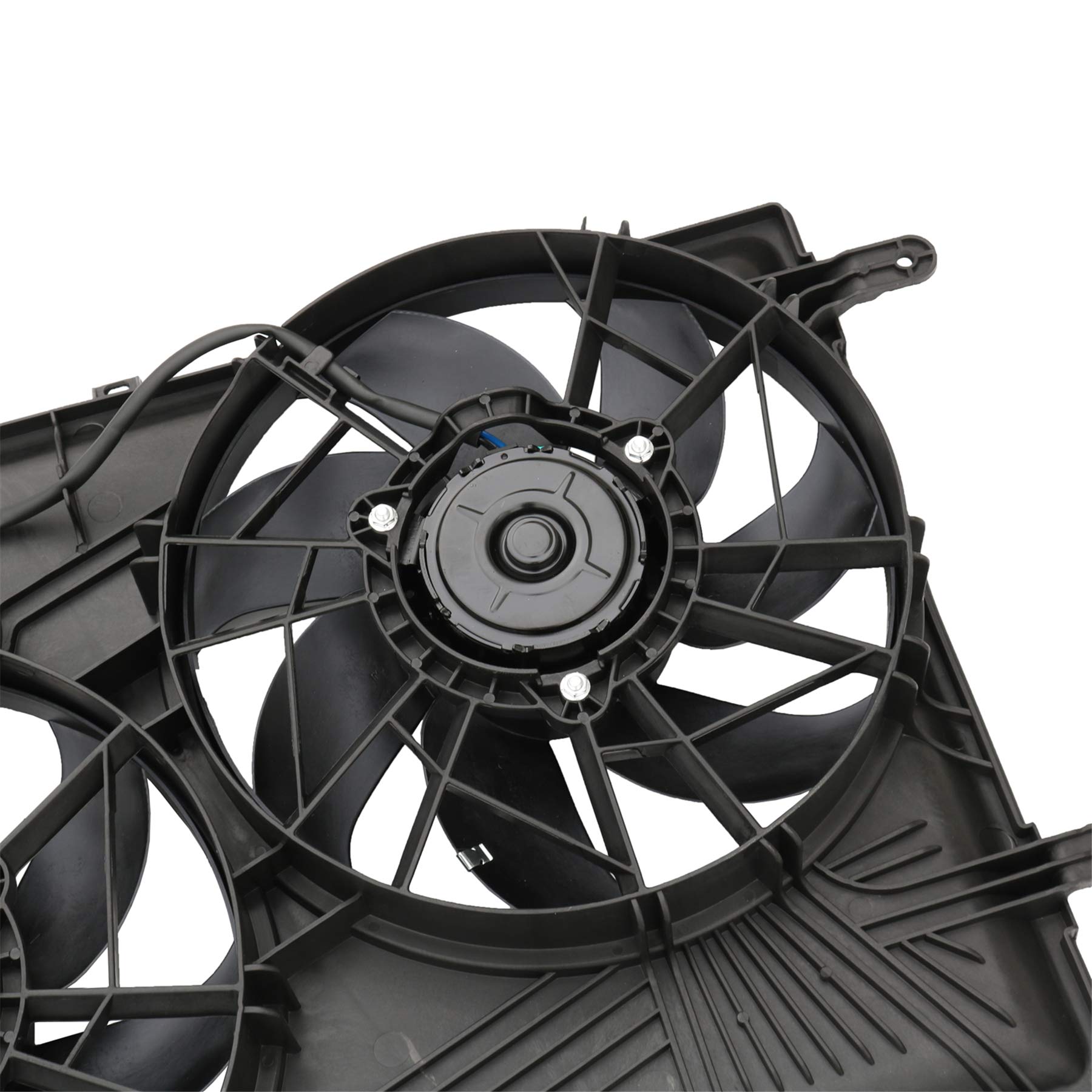 JDMSPEED New Dual Radiator Cooling Fan Assembly 25927026 Replacement for Buick Enclave, Chevy Traverse, GMC Acadia, Saturn Outlook - High Performance Cooling for SUVs & Trucks