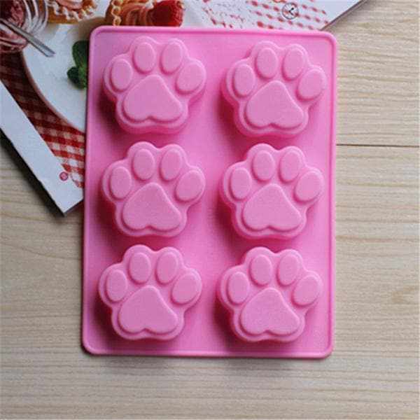 Dog & Puppy Paw Prints Silicone Mold for Baking, Candle Making & DIY Crafts - Perfect for Cupcakes, Soaps, Resin Art & Home Decor