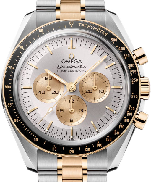 Omega Speedmaster Moonwatch Professional Chronograph Men's Watch - Stainless Steel & 18K Moonshine™ Gold & Ceramic - Perfect for Space Enthusiasts, Collectors & Luxury Watch Lovers