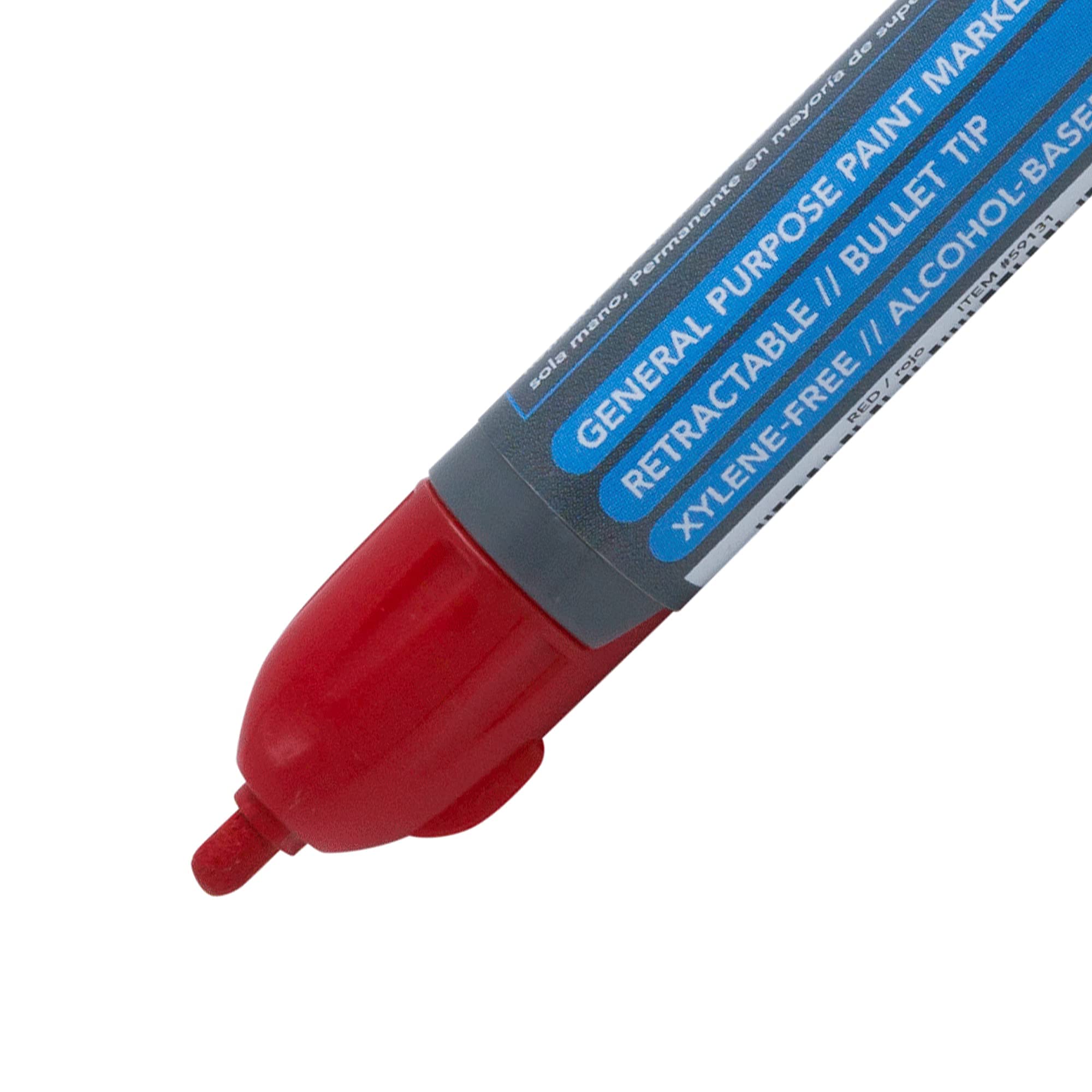 SaberPaint® RT Capless Paint Marker - Permanent Ink, Quick-Dry, Vibrant Red - Ideal for DIY Crafts, Metal, Wood, and Glass Projects