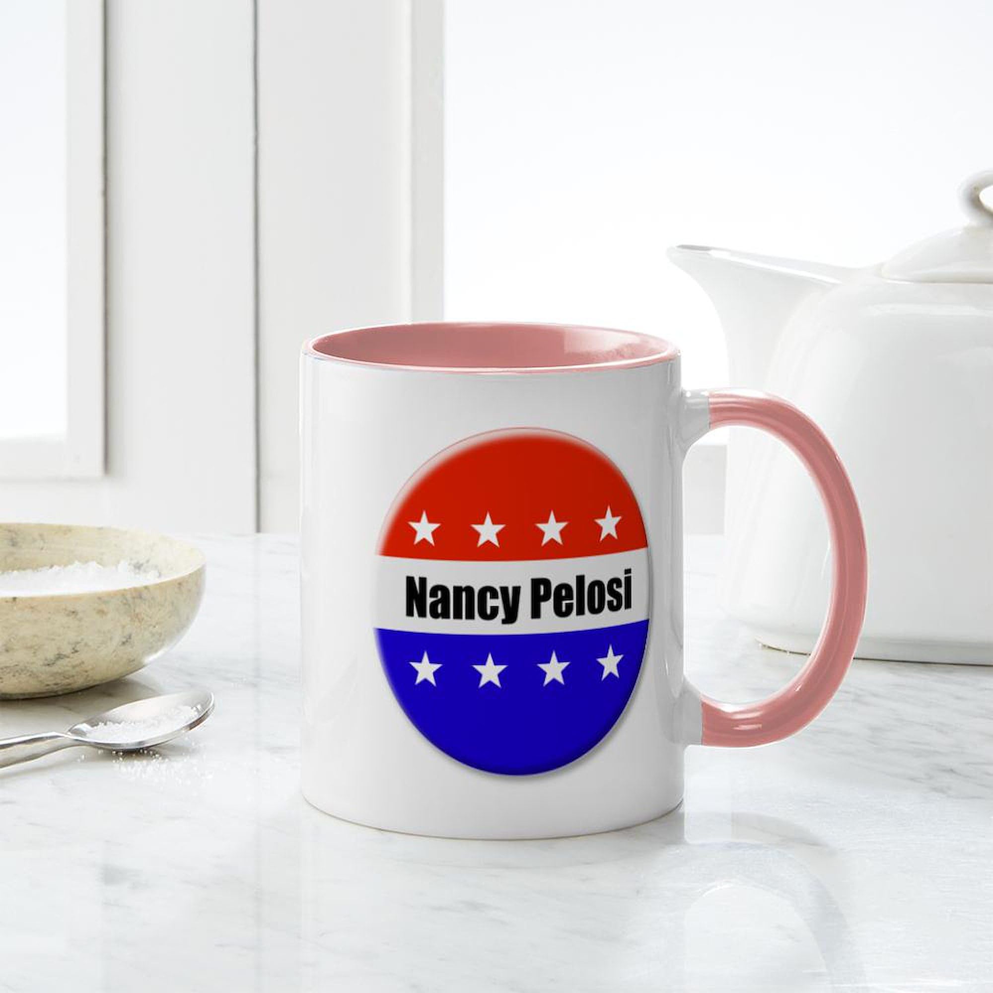 Nancy Pelosi 11 oz (325 ml) Ceramic Coffee Mug - Funny Political Gift for Tea & Coffee Lovers - Perfect for Office, Home, or Campaign Events