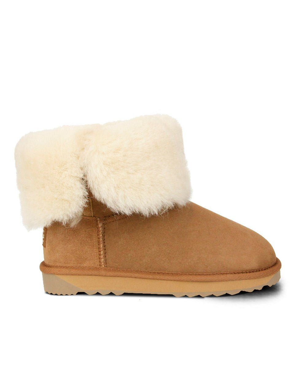 Women's UGG Premium Short Button Boots - Warm Winter Snow Boots for Women | Cozy & Stylish Ankle Boots for Cold Weather, Outdoor Activities & Casual Wear