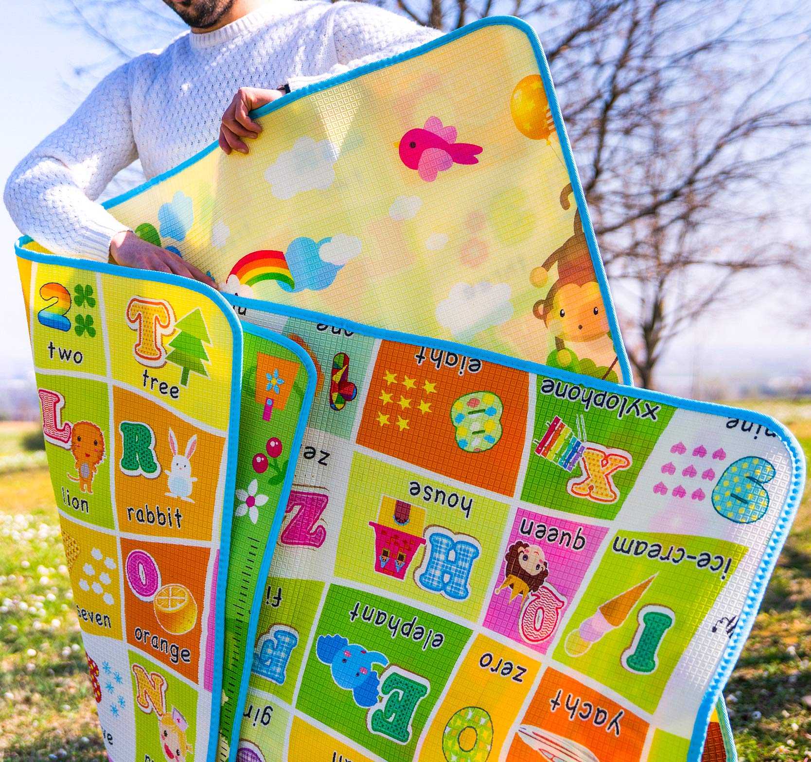 Alea Baby Foldable Soft Play Mat for Kids - Non-Toxic Baby Crawling Mat 67