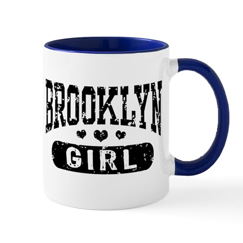 White/Navy Inside - Brooklyn Girl Mug