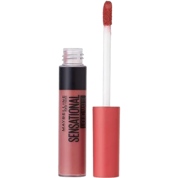 Maybelline New York Sensational Liquid Matte Lipstick - Long Lasting, Hydrating, NU05 Shade - Perfect for Everyday Wear & Special Occasions