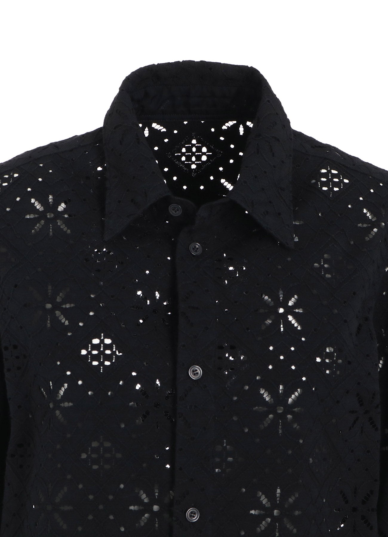 Stylish Cotton Lace Long Shirt for Women - Elegant Boho Blouse with Floral Embroidery - Perfect for Casual Outings, Beach Cover-ups & Summer Fashion