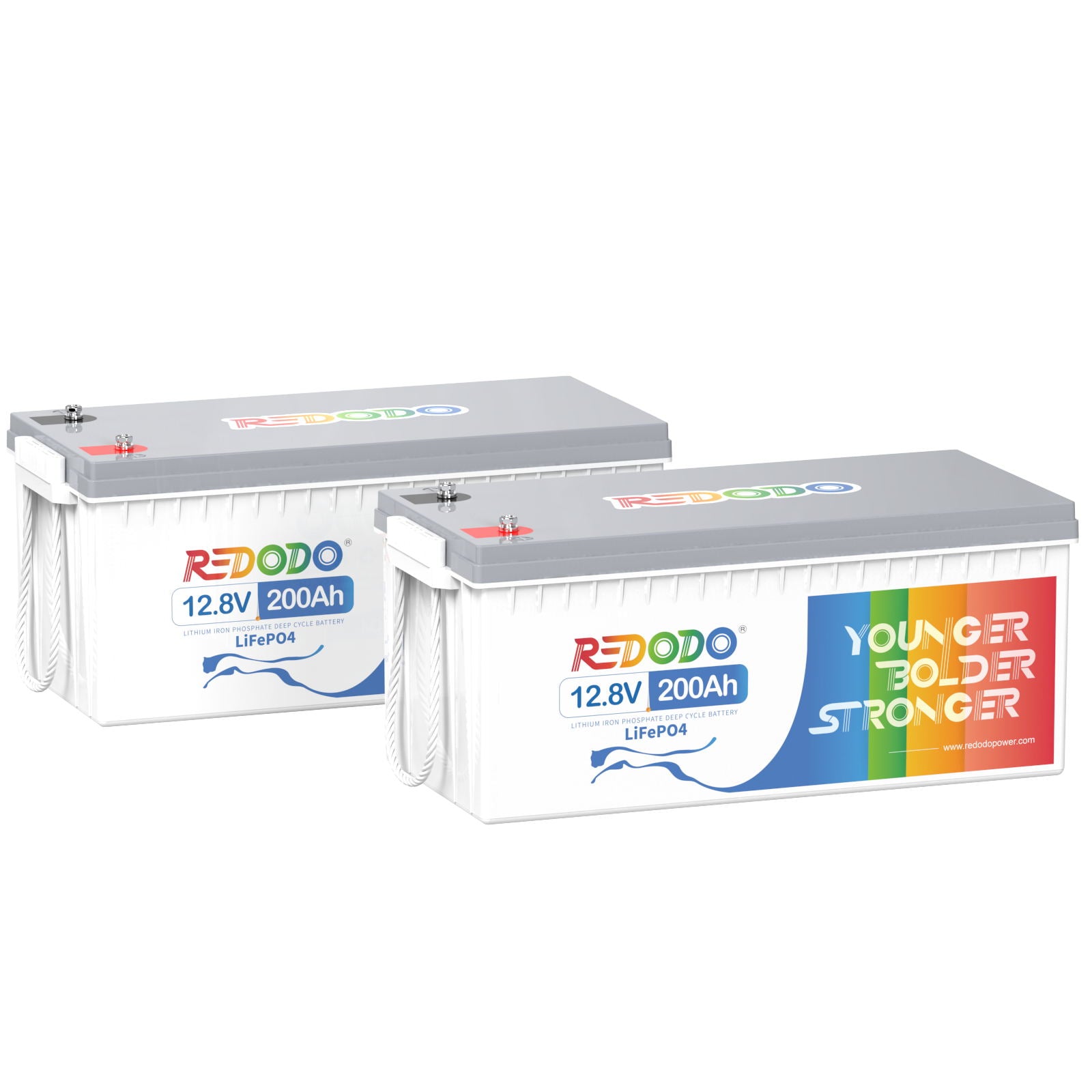Redodo 12V 200Ah LiFePO4 Lithium Battery - 1280W High Power, 4000+ Deep Cycles for RV, Solar, Marine, Off-Grid & Home Backup Power | Perfect for Camping, Boating & Emergency Power Outages