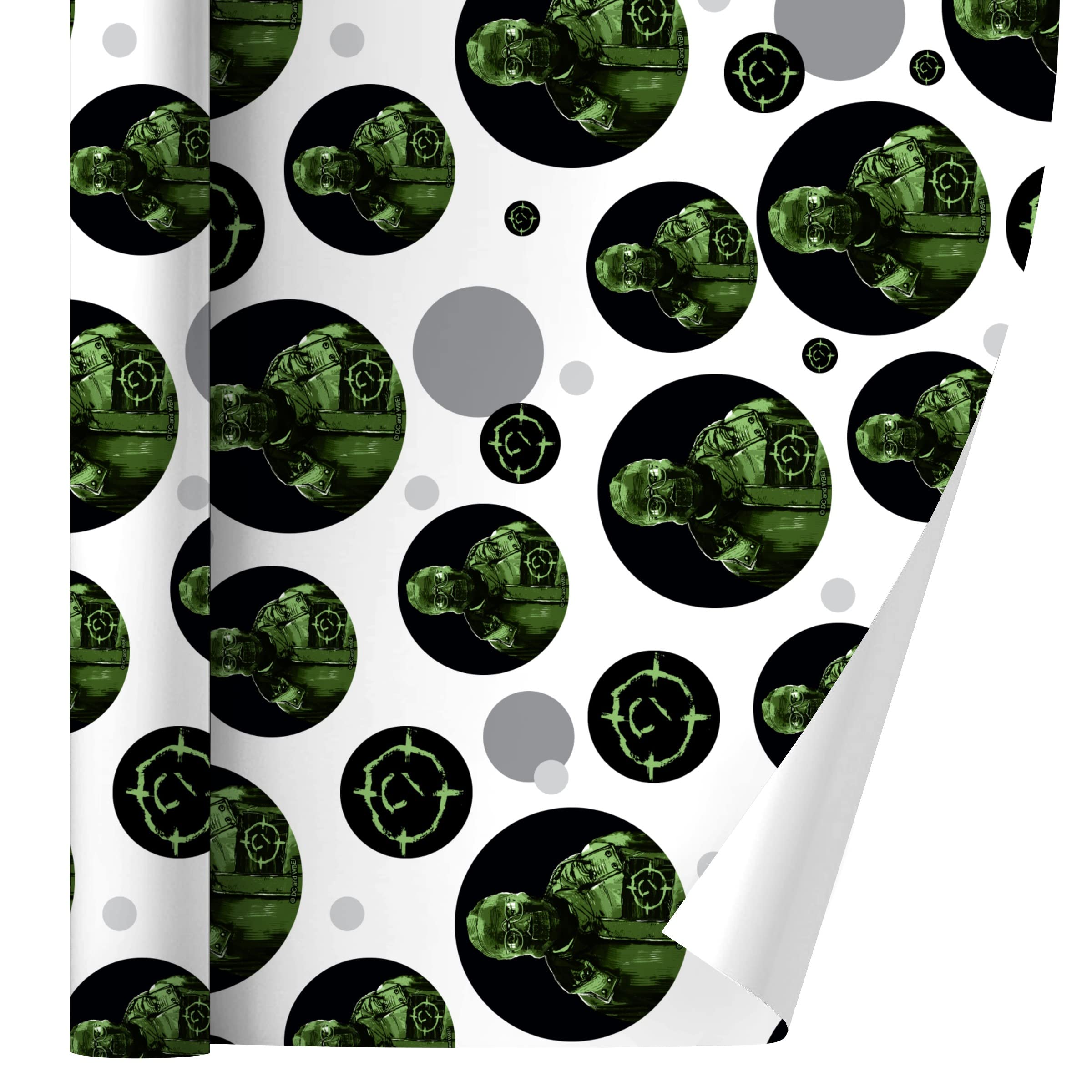The Riddler Headshot Gift Wrap Wrapping Paper Roll - Premium DC Comics Batman Villain Design for Birthday, Christmas & Party Presents - Perfect for Comic Book Fans & Collectors