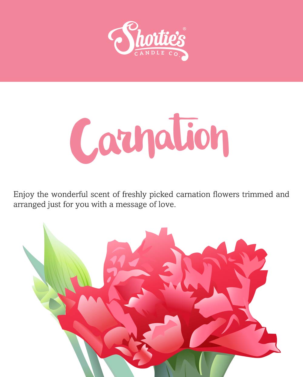 Pure Carnation Soy Votive Candles - Essential Oil Scented, 6-Pack Pink Natural Wax Refills - Floral Collection for Home Decor, Wedding Centerpieces & Relaxation