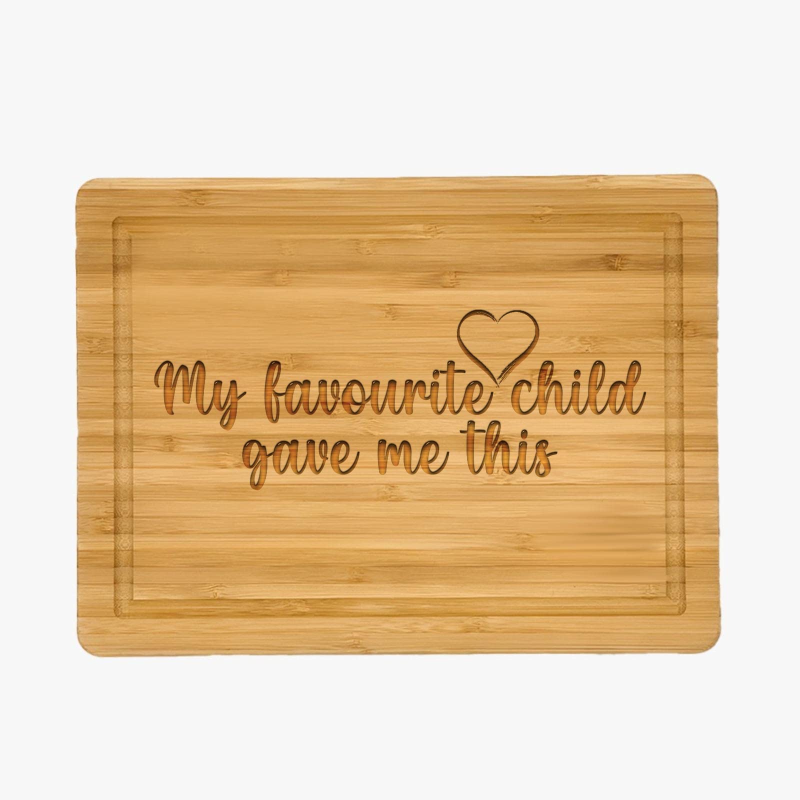Premium Bamboo Cutting Board - Personalized Engraved Gift for Mom, Mother's Day, Housewarming - Eco-Friendly Kitchen Essential for Cooking, Serving & Decor